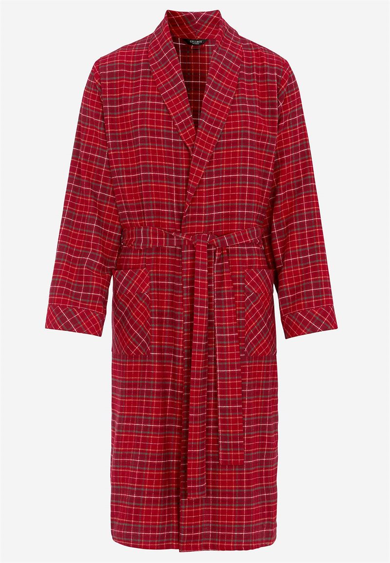 Product Image for Rutig morgonrock i flanell