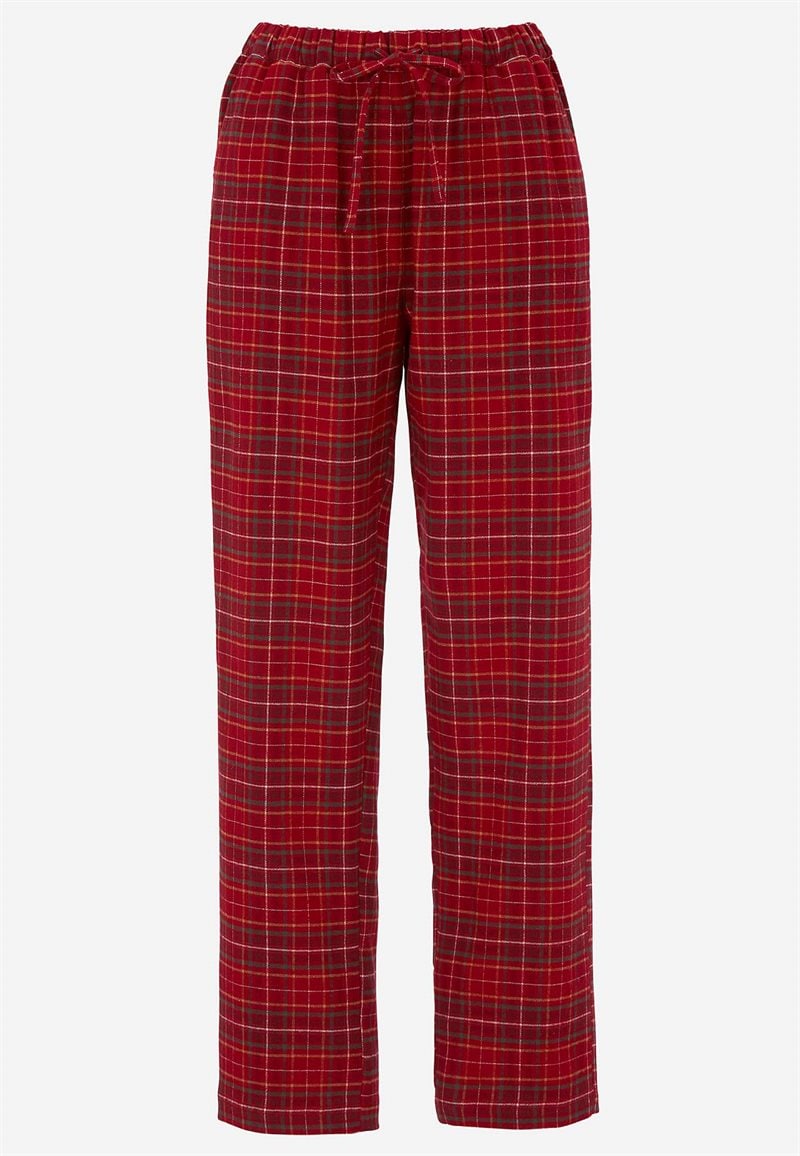 Rutiga pyjamasbyxor i flanell