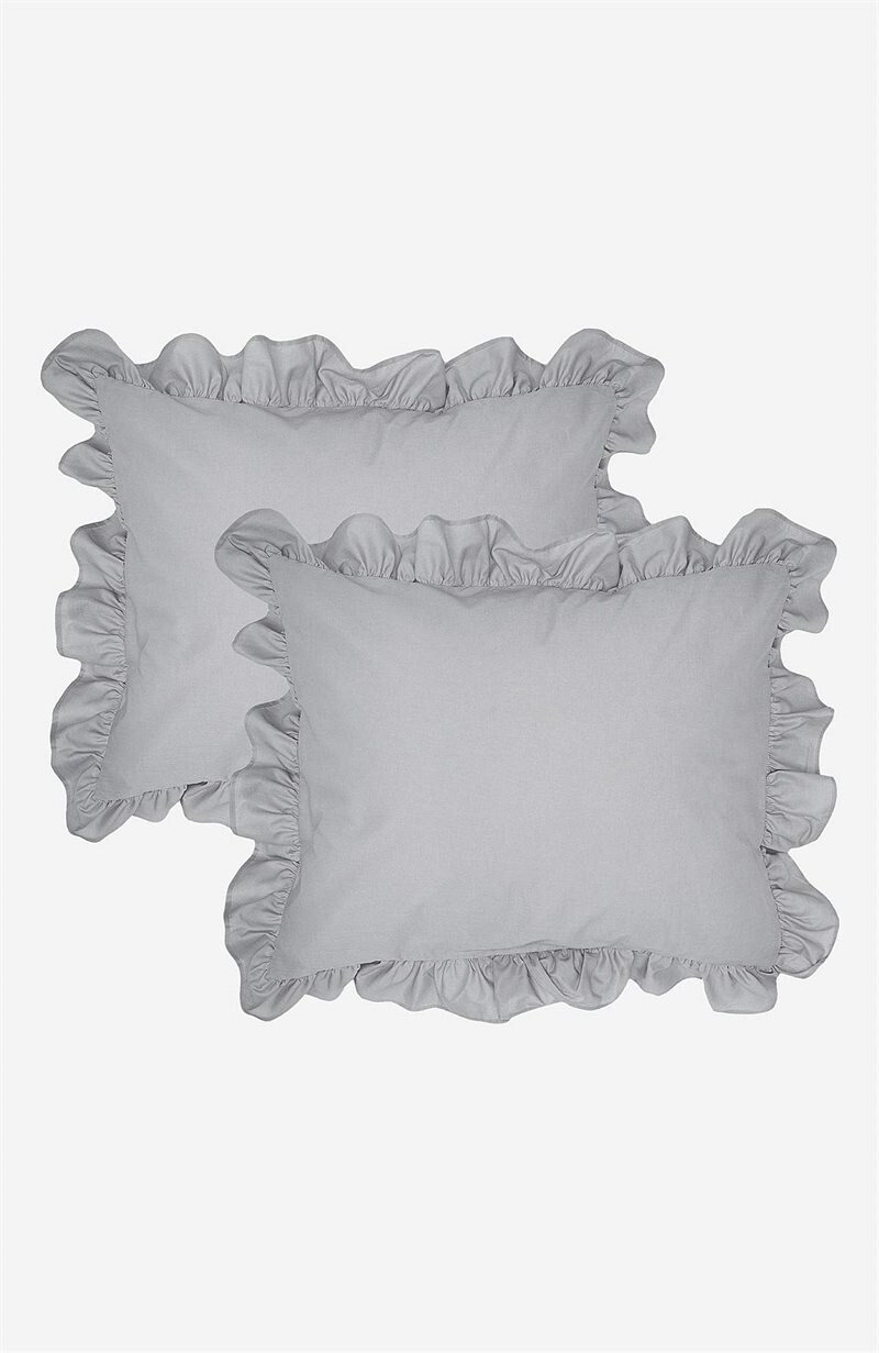 Product Image for Örngott med volang 50x60 cm Ekologisk bomull 2-pack