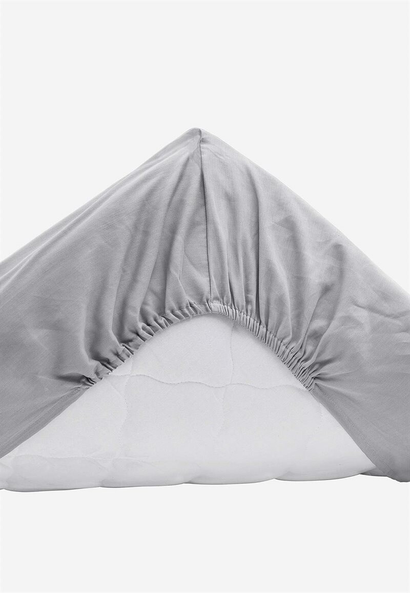 Dra-på-lakan i satin Ekologisk bomull 34404