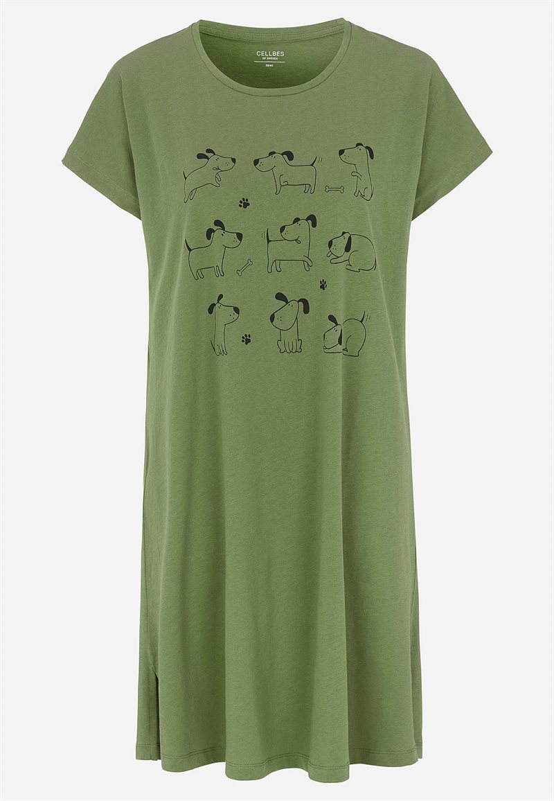 Product Image for Mönstrat nattlinne i bomull