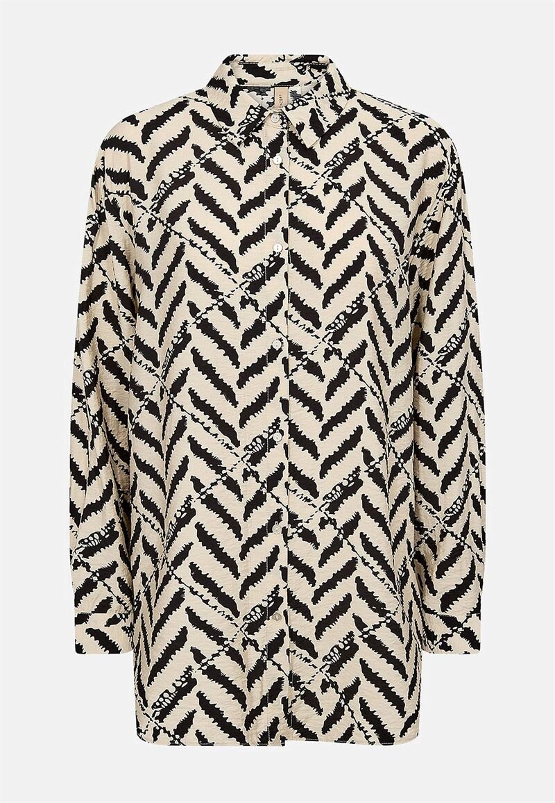 Vävd långskjorta SC-Inarose 35254