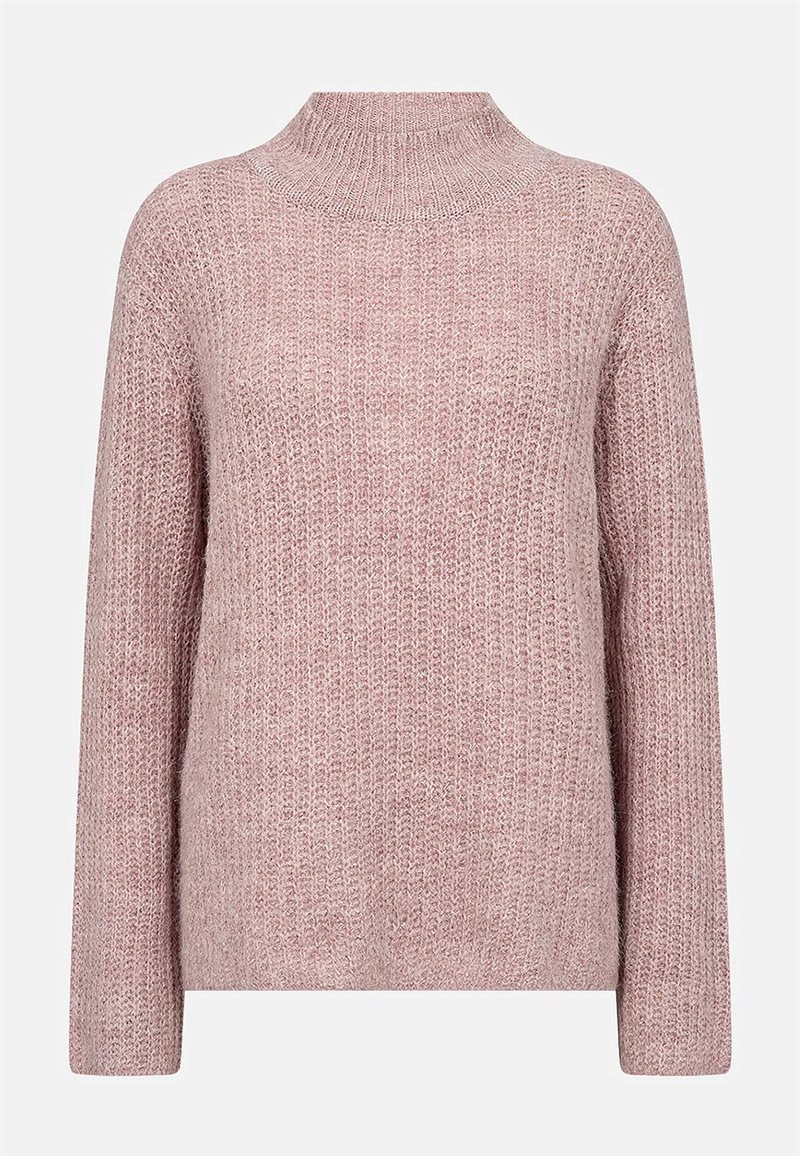 Stickad tröja med polokrage 35283