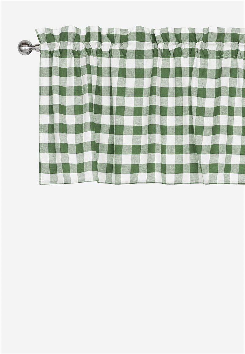 Vävd, rutig gardinkappa 35413