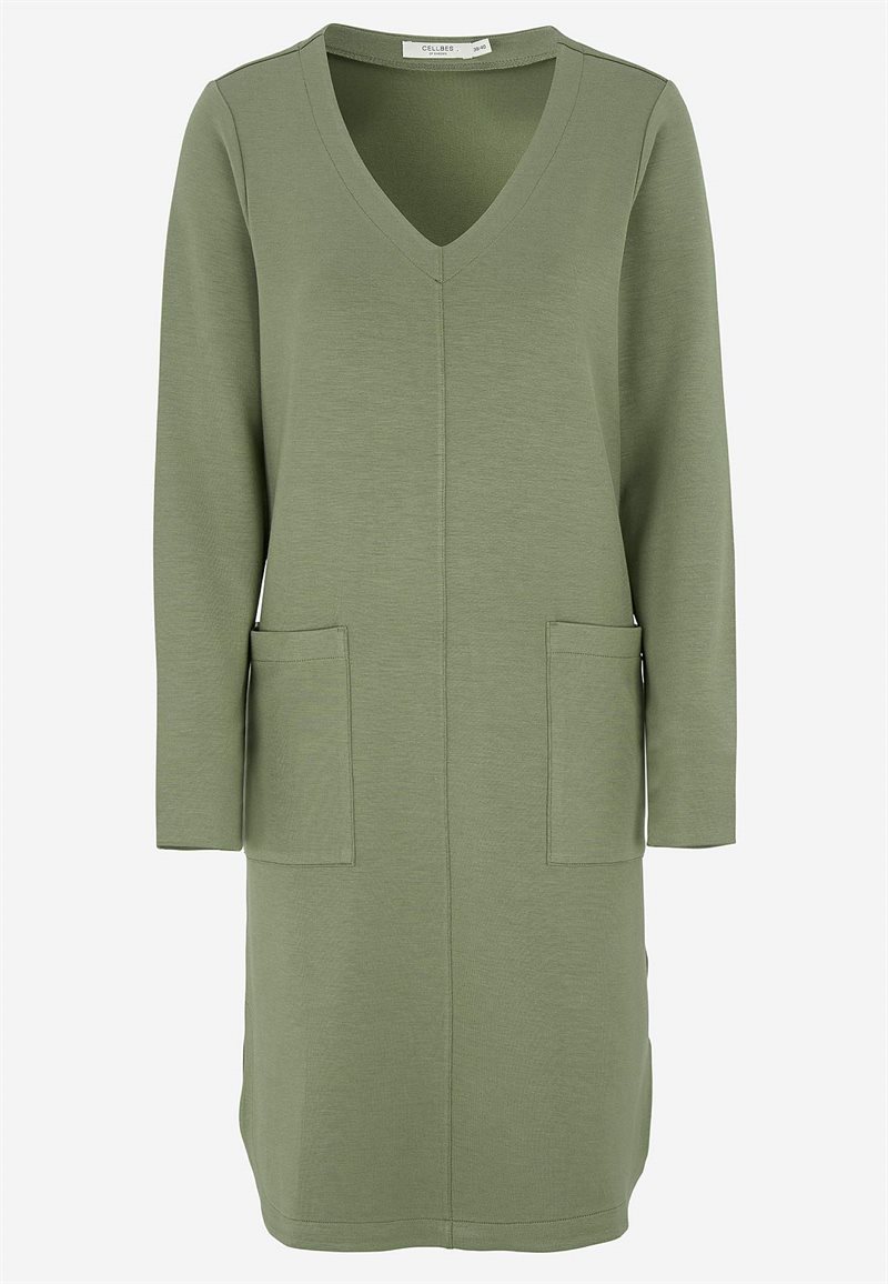 Supermjuk trikÃ¥klÃ¤nning med fickor 35707