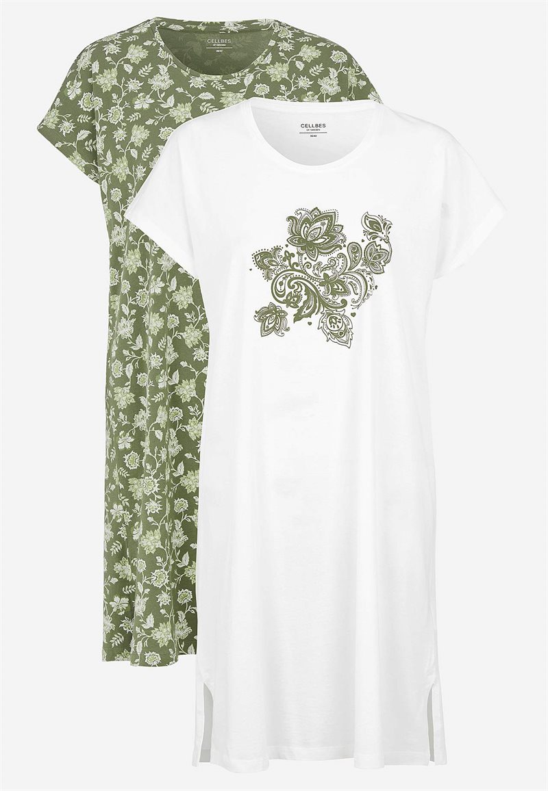 Kortärmat nattlinne 2-pack 36242