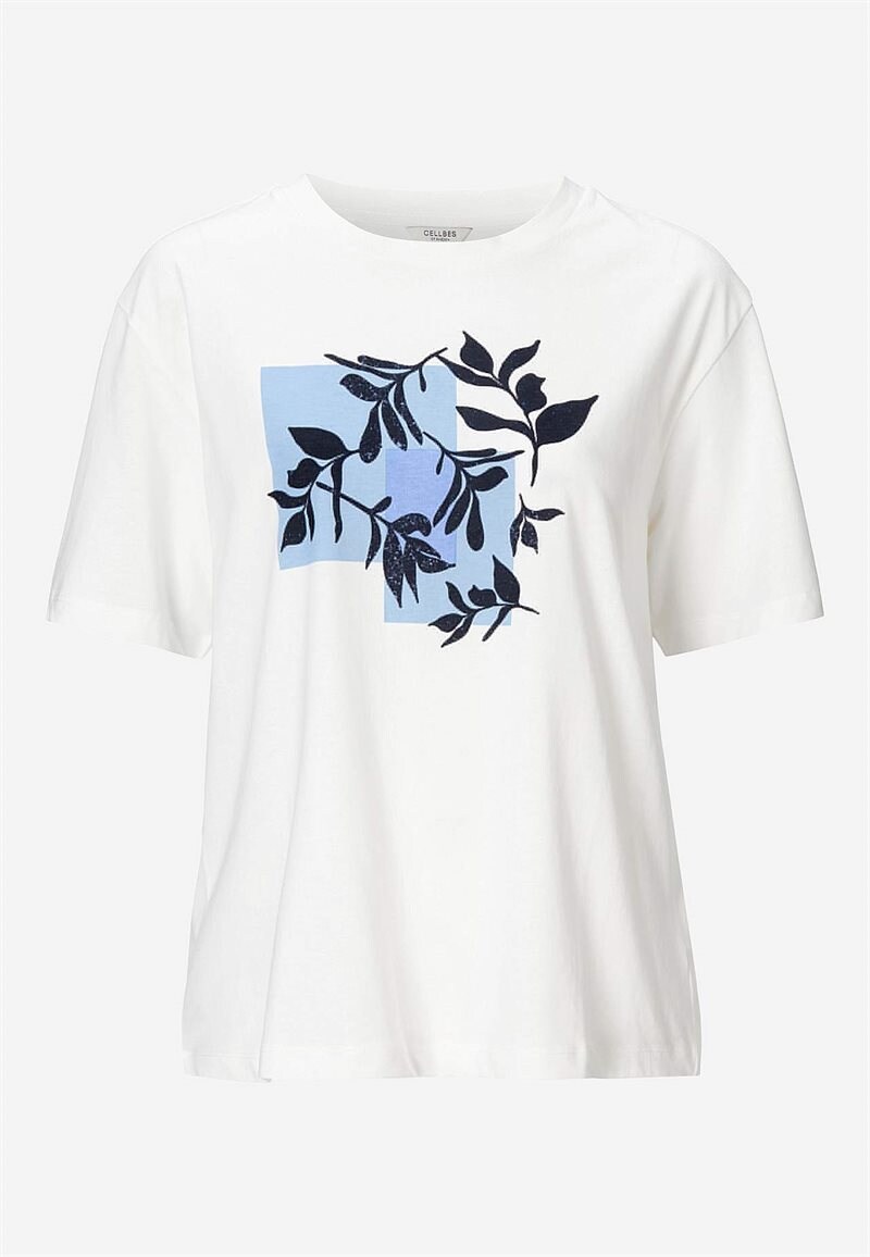 Trikåtopp med korta ärmar 36425