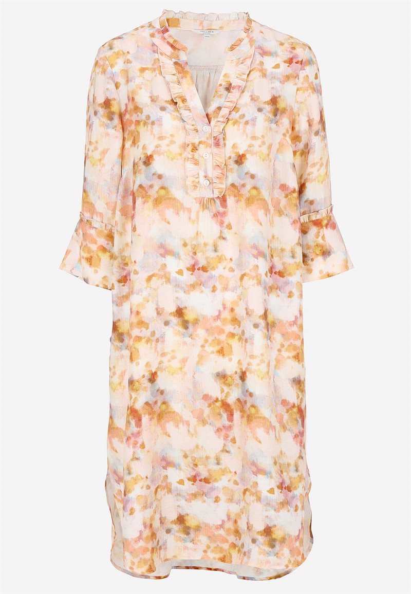 Vävd klänning med fickor