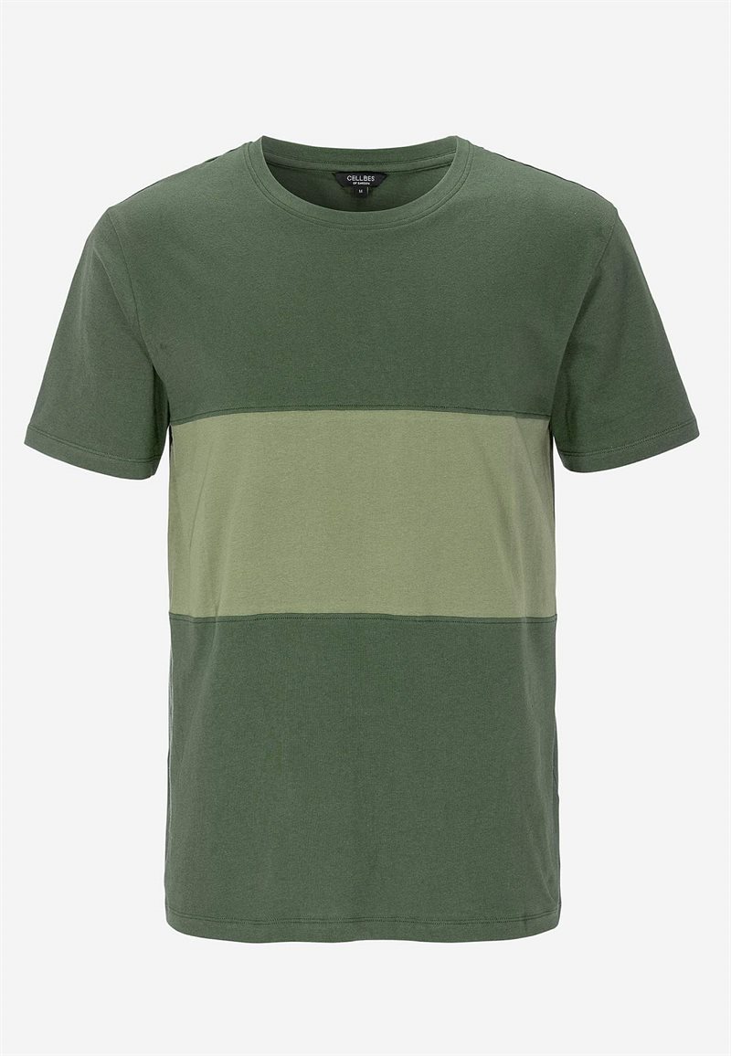 T-shirt med en bred rand