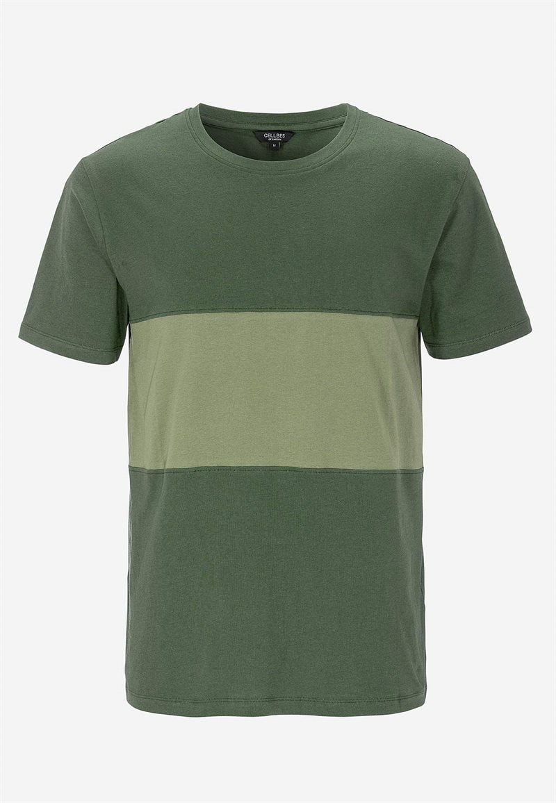 T-shirt med en bred rand