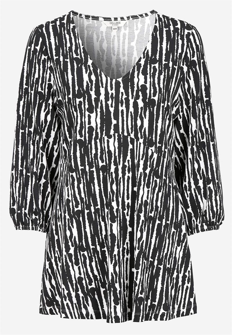 Trikåtunika med empire-skärning