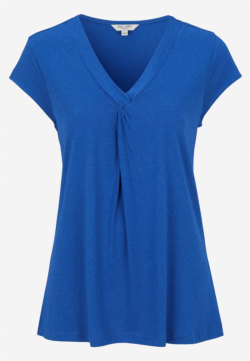 Trikåtopp med holkärmar