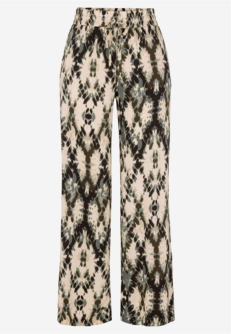 Vävd, mönstrad byxa