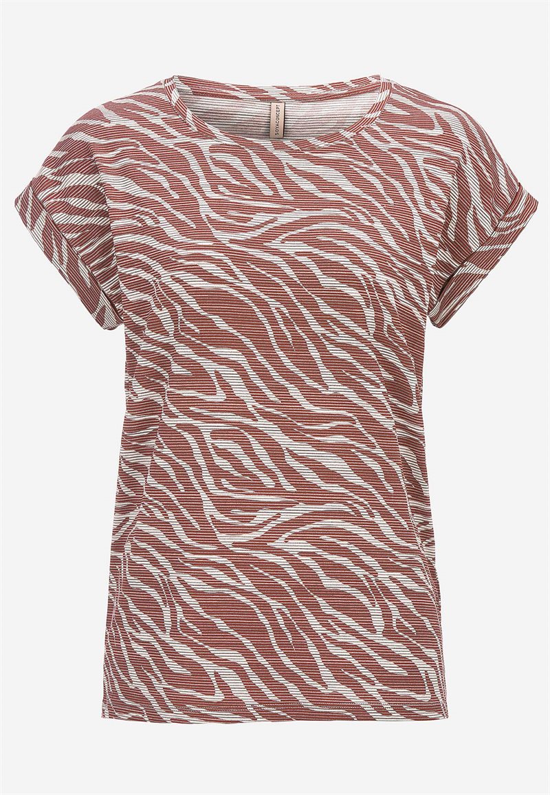 Mjuk topp med zebramönster