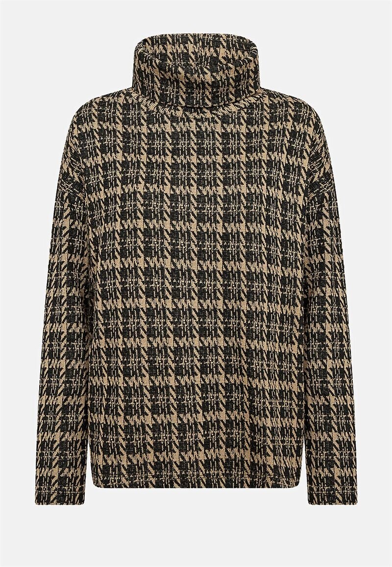 Trikåtopp med polokrage