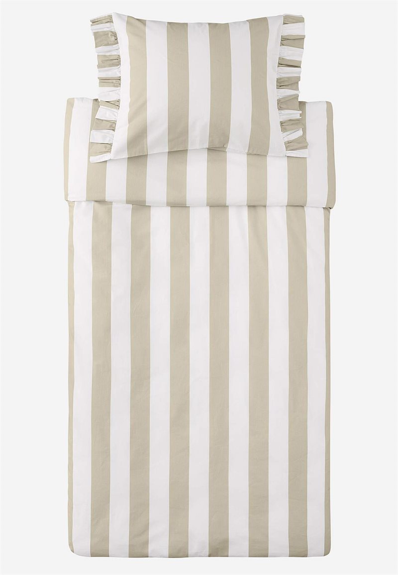 Product Image for Randigt påslakanset med volanger