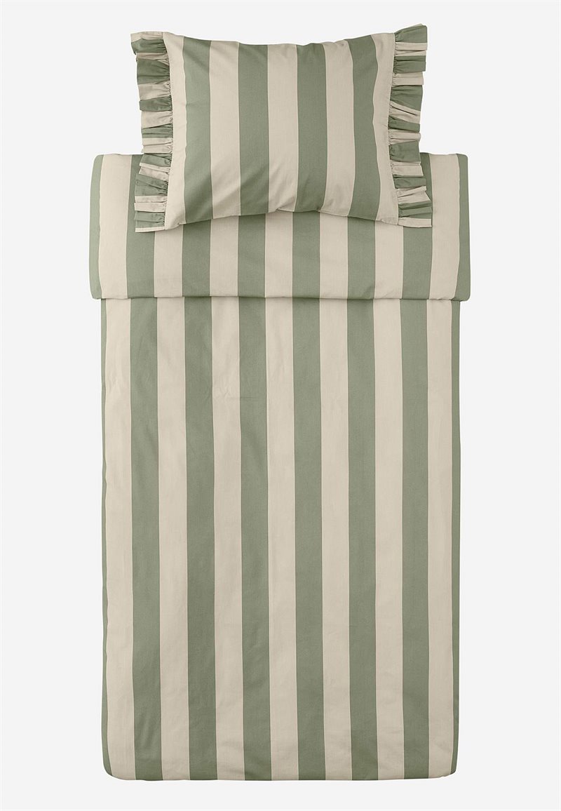 Product Image for Randigt påslakanset med volanger