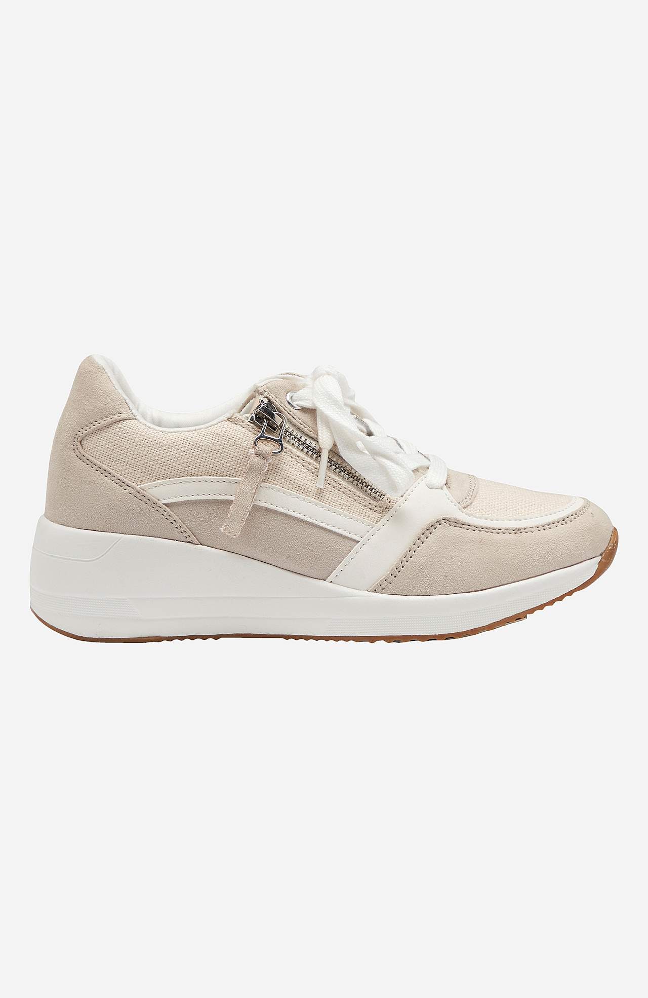 Sneaker med dragkedja