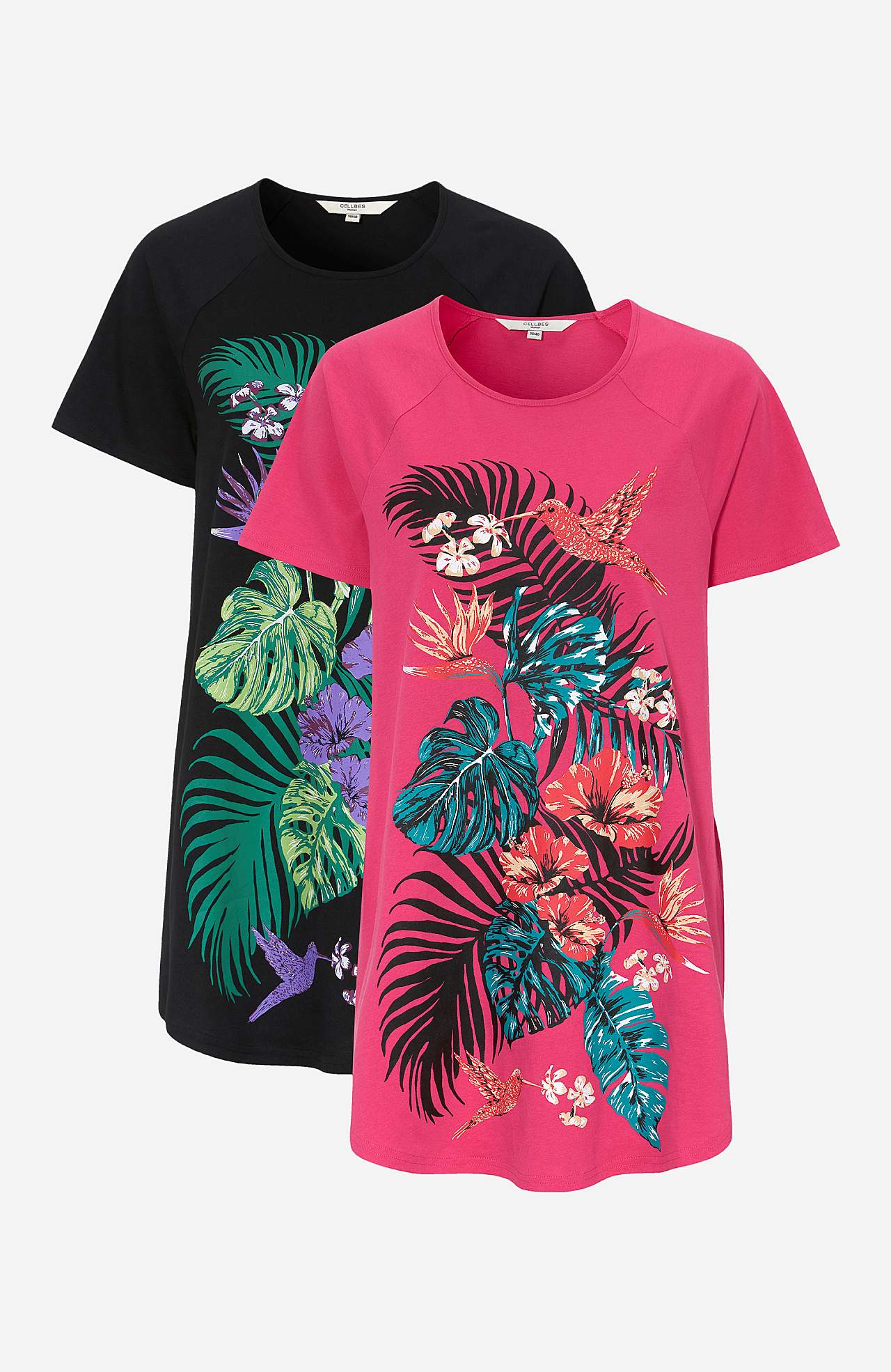 Lång t-shirt Laguna 2-pack