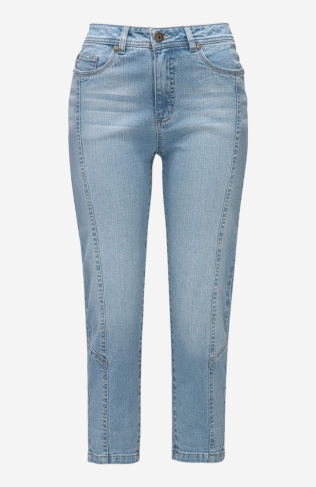 Caprijeans med femficksdesign Mia