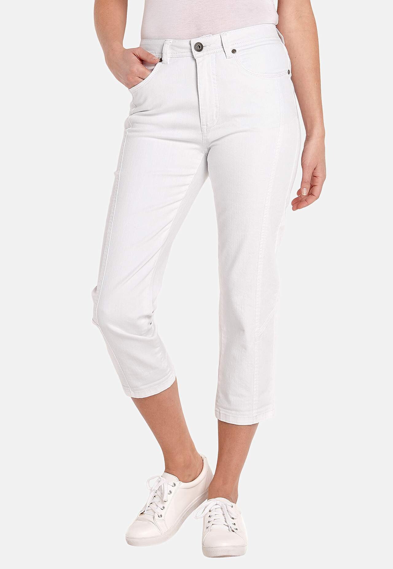 Caprijeans med femficksdesign Mia