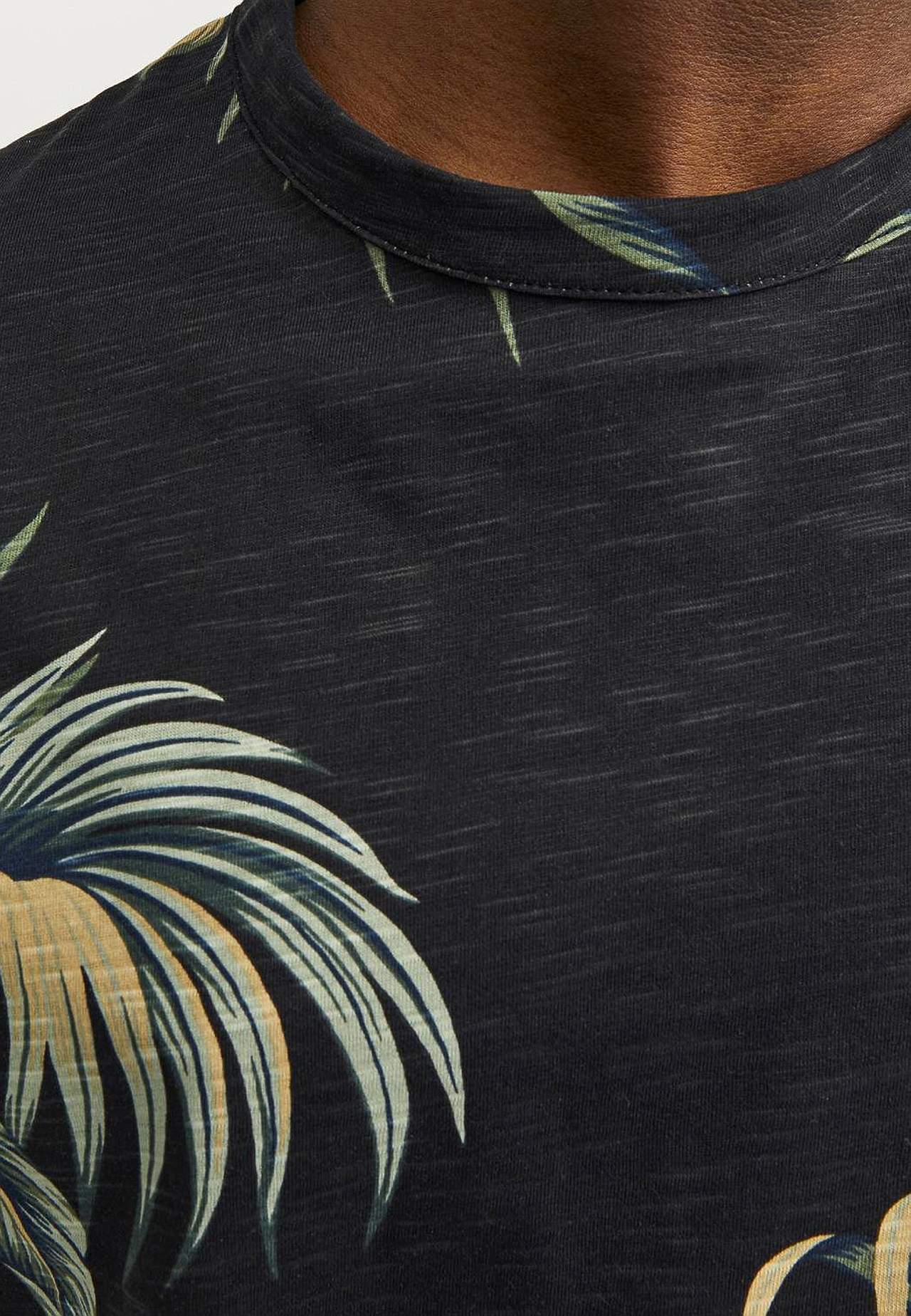 Bladmönstrad t-shirt La Palma