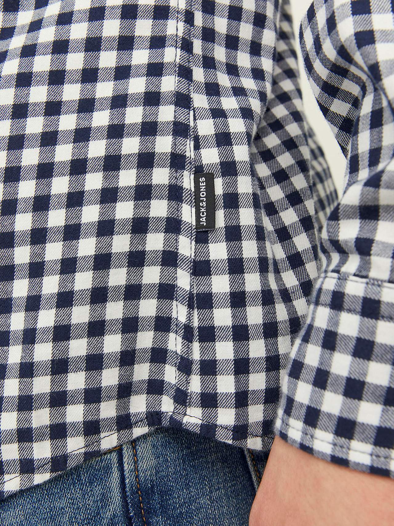 Rutig, mjuk bomullsskjorta