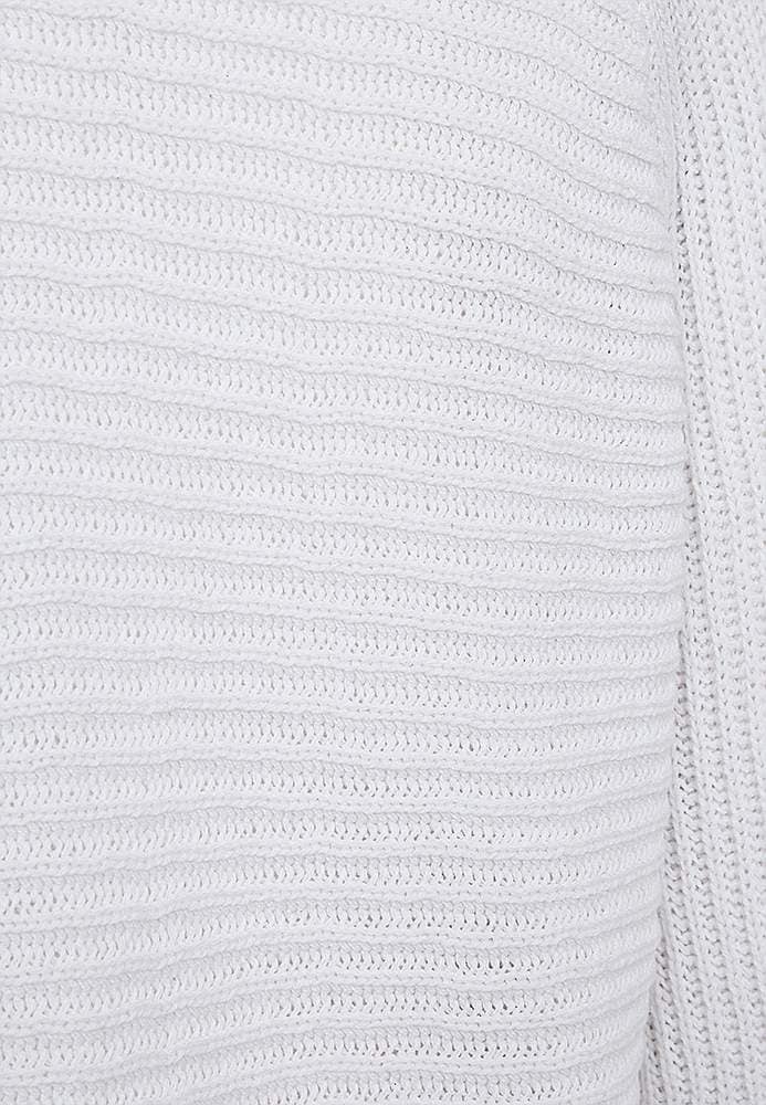 Stickad cardigan med trekvartsärm