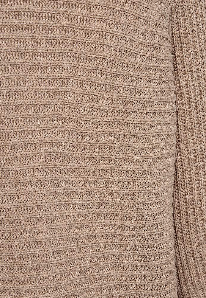 Stickad cardigan med trekvartsärm