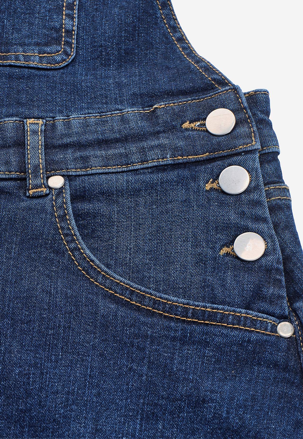 Hängselklänning i denim
