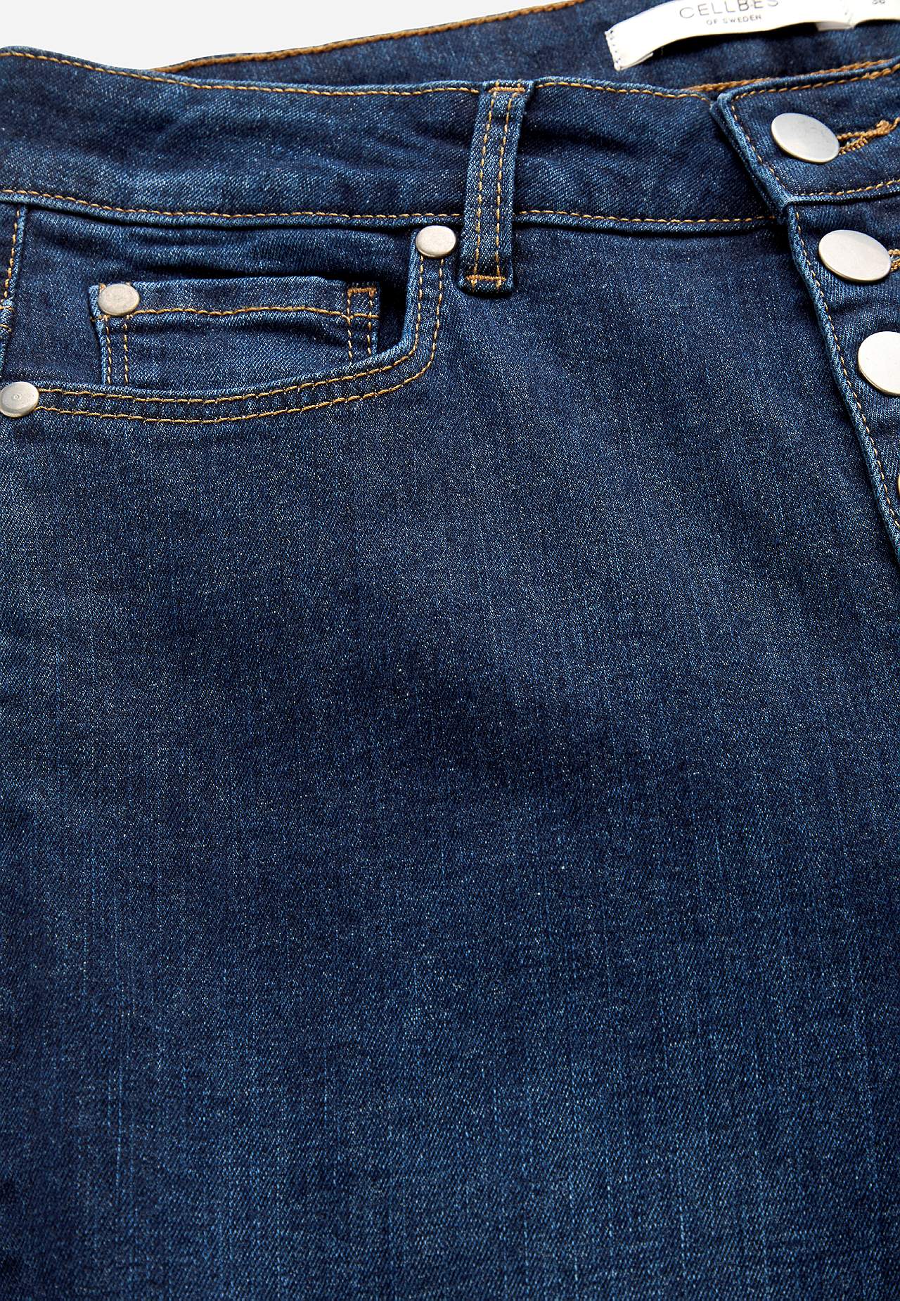 Stretchjeans med hög midja
