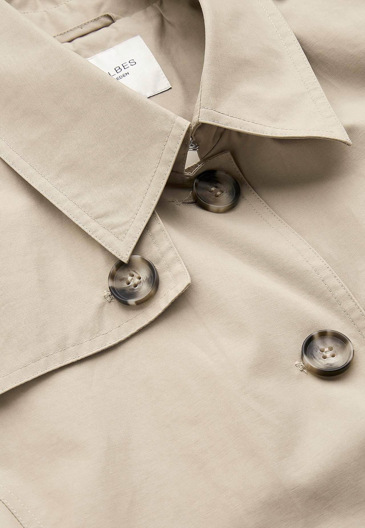 Enkelknäppt trenchcoat
