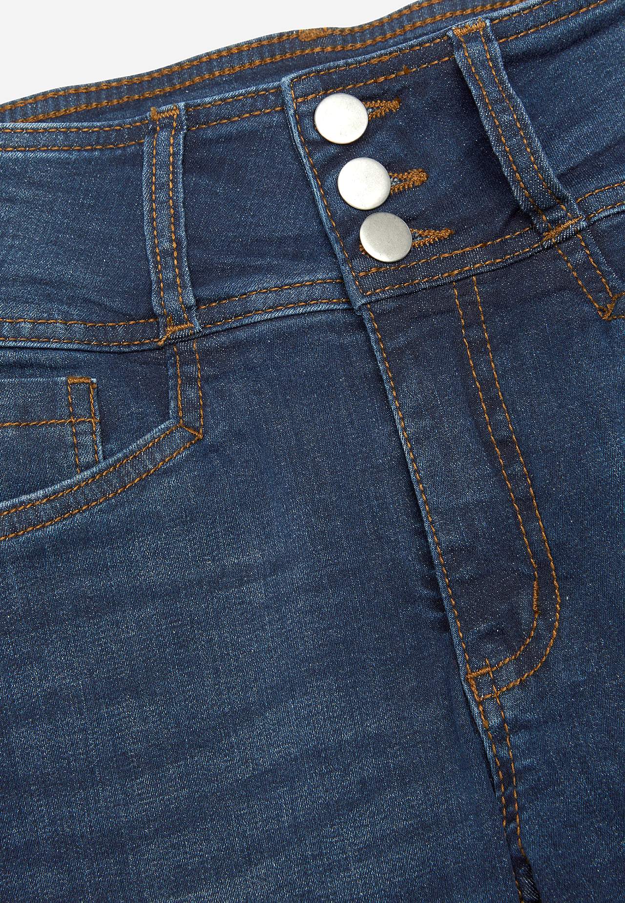 Smala jeans med hög midja - tre längder