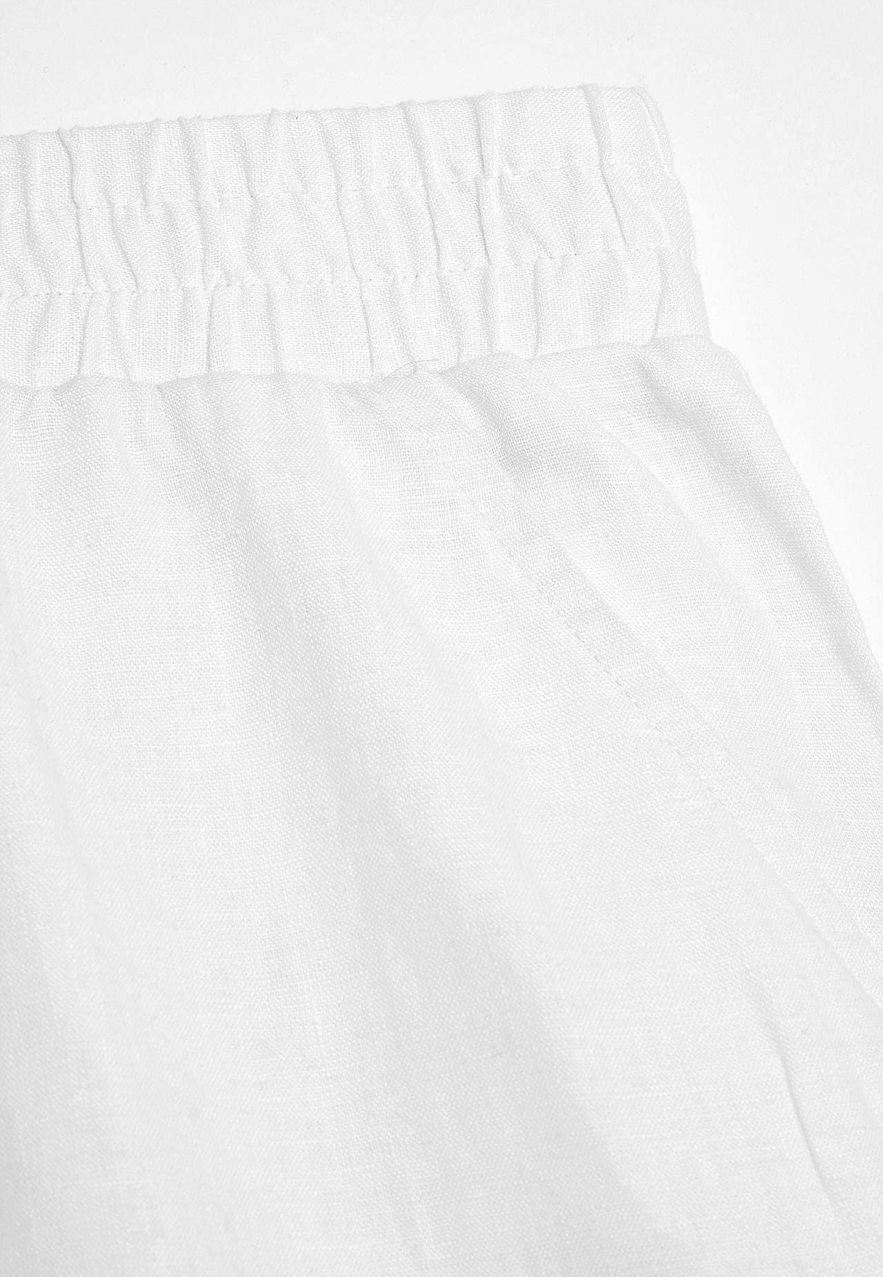 Linnebyxa Premium med vida ben