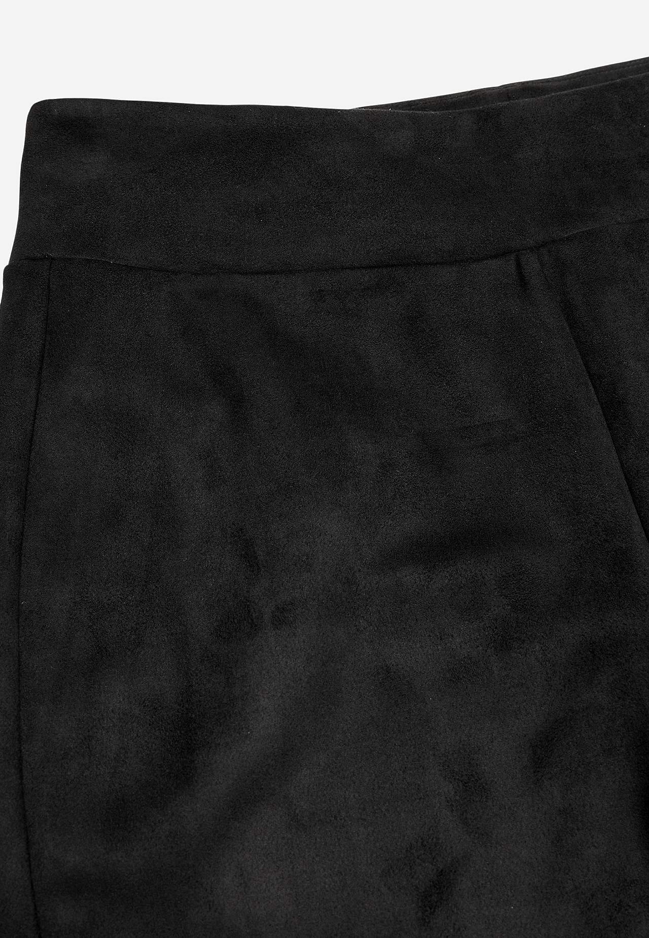 Leggings med mocka-look