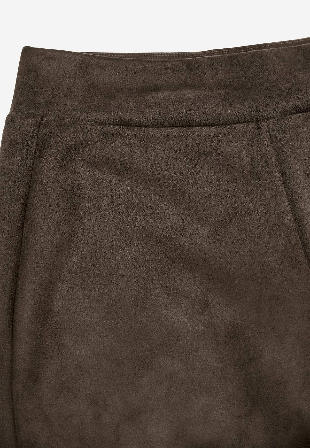 Leggings med mocka-look