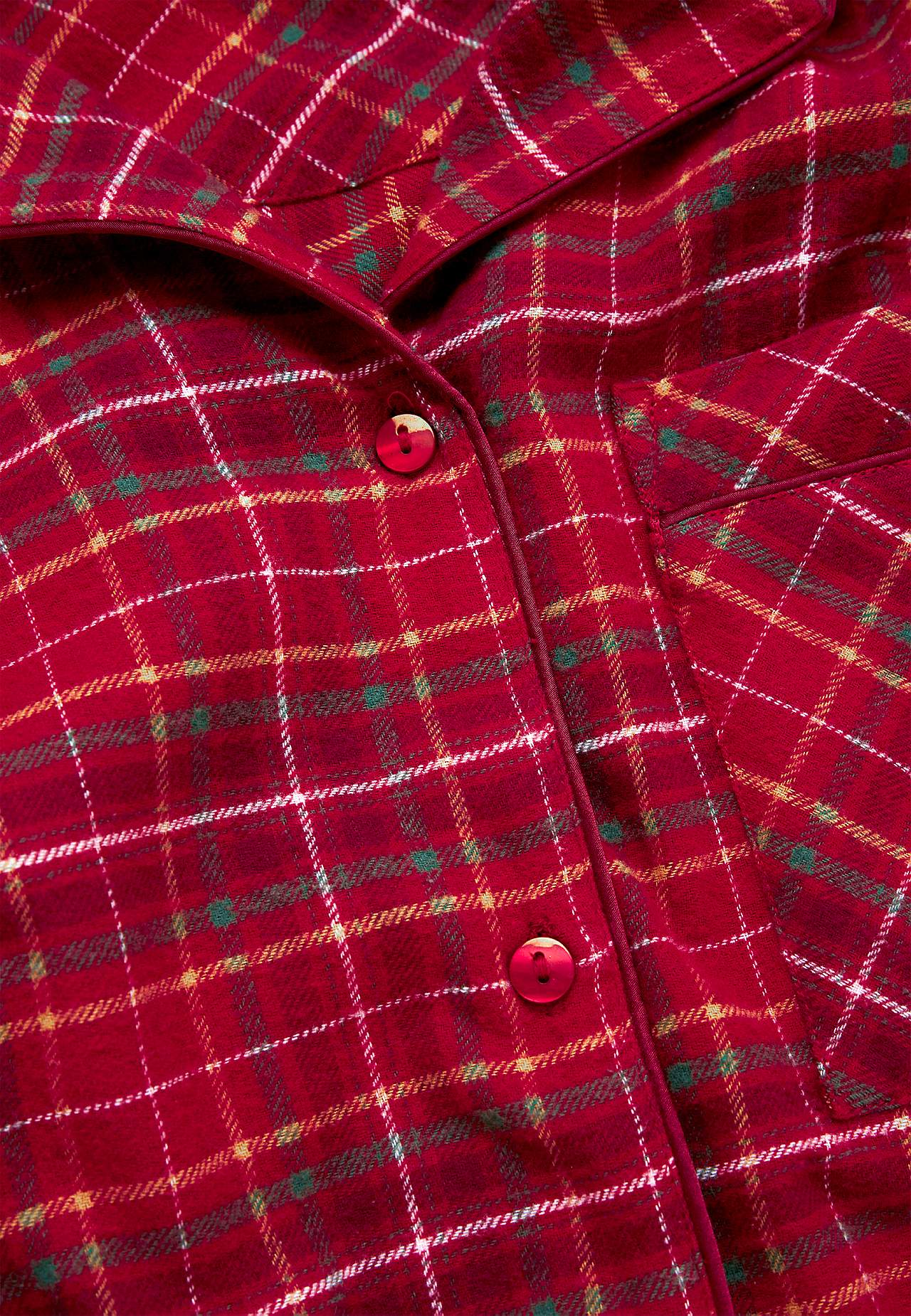 Rutig pyjamas i flanell