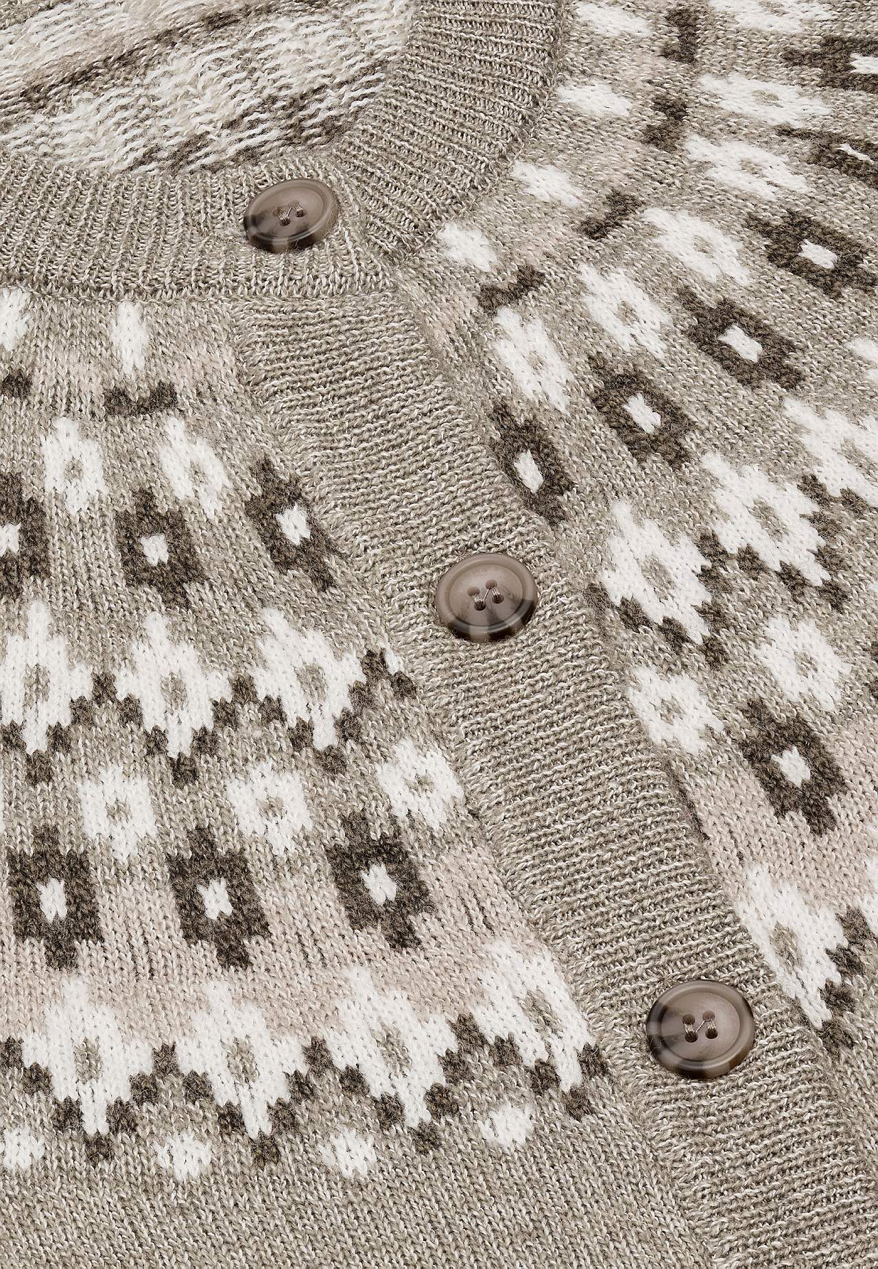 Jacquardmönstrad cardigan