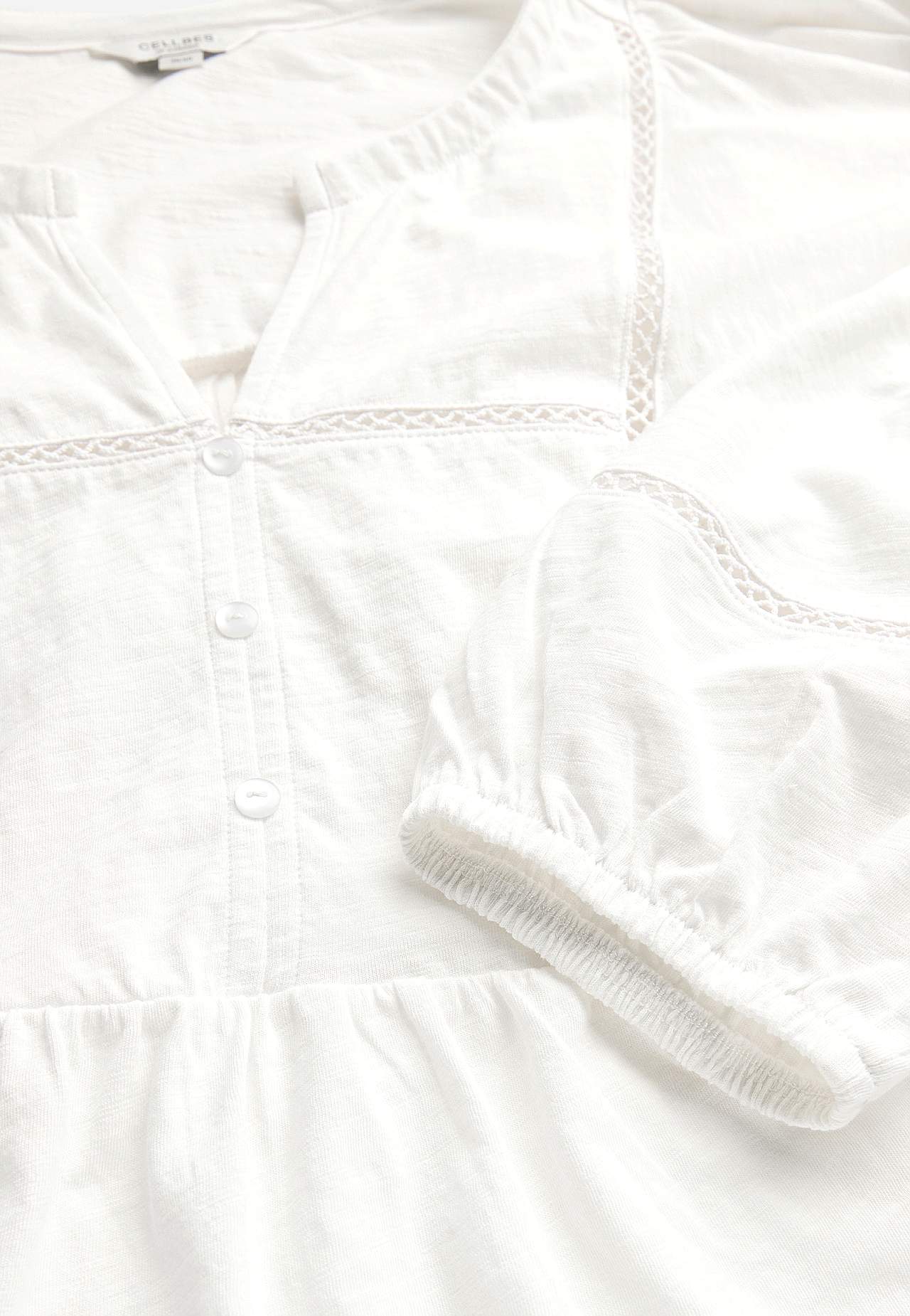 Trikåtopp med boho stil