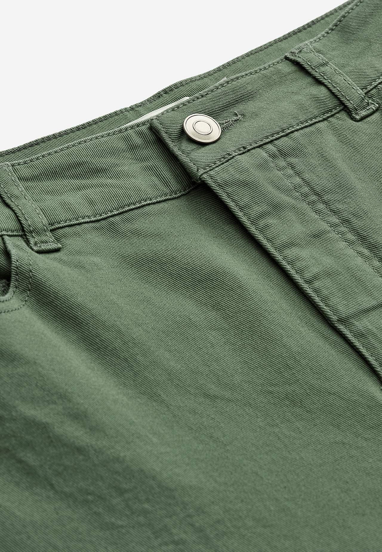 Caprijeans med femficksdesign
