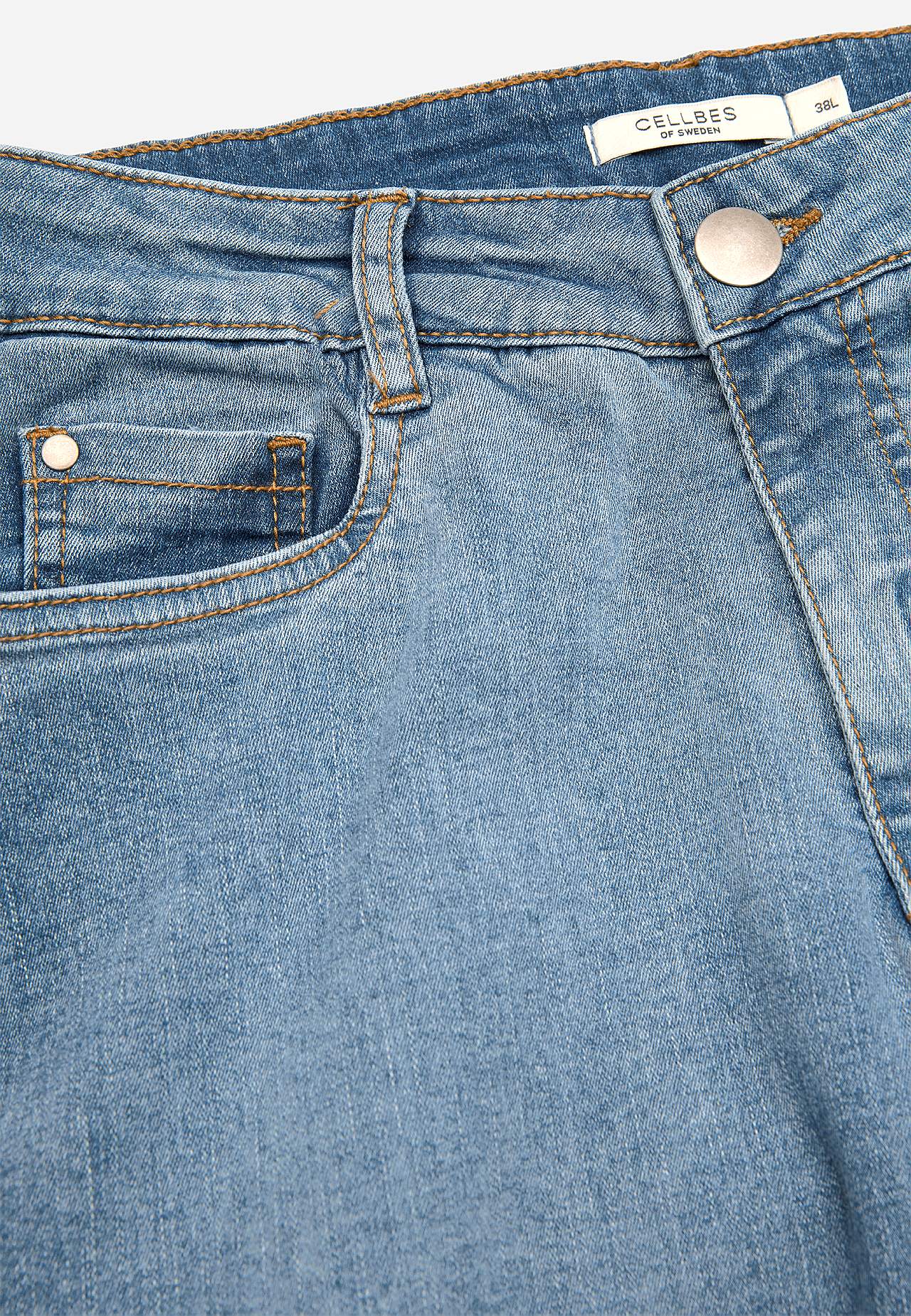 Vida, långa jeans med hög midja