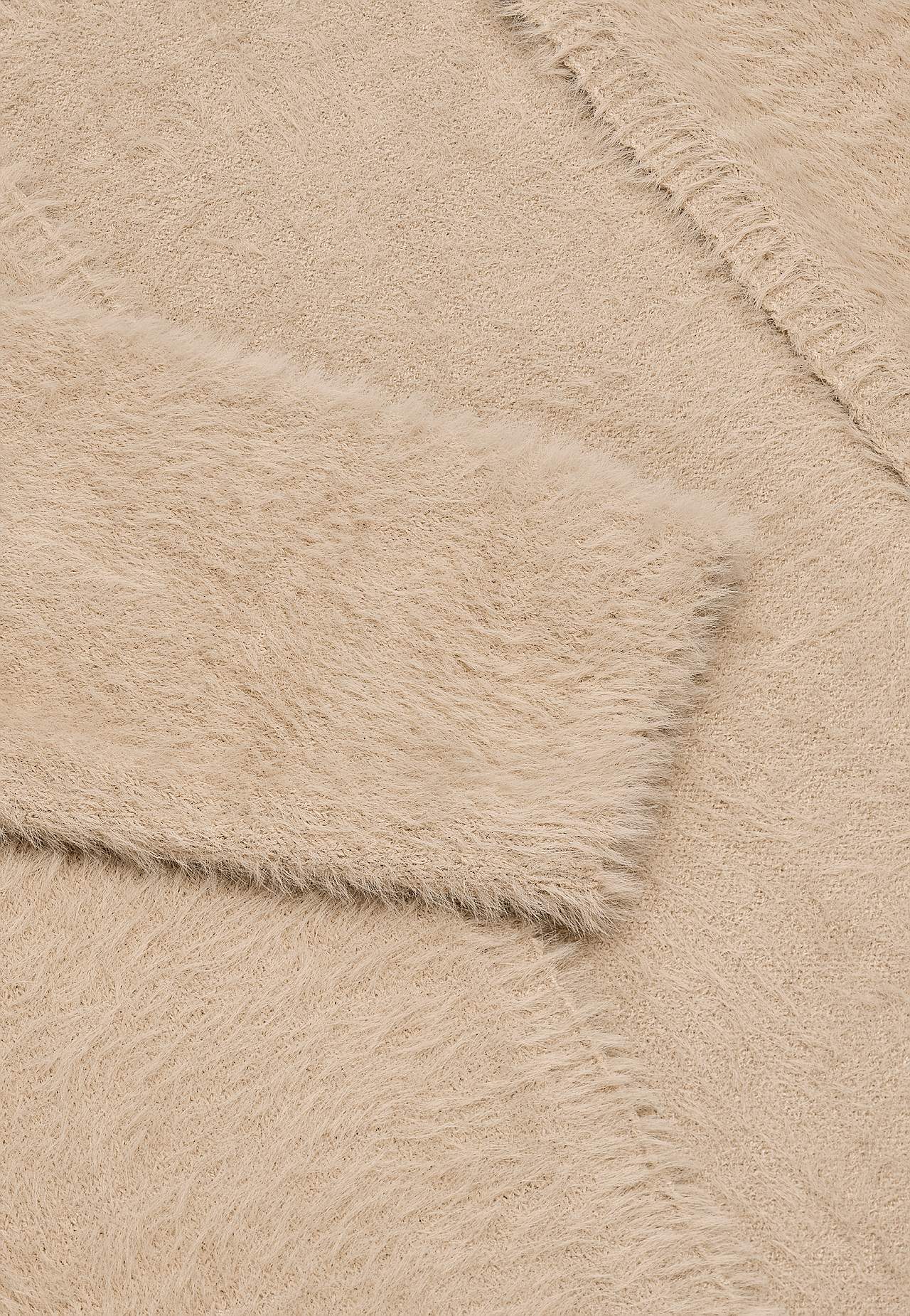 Stickad, öppen cardigan