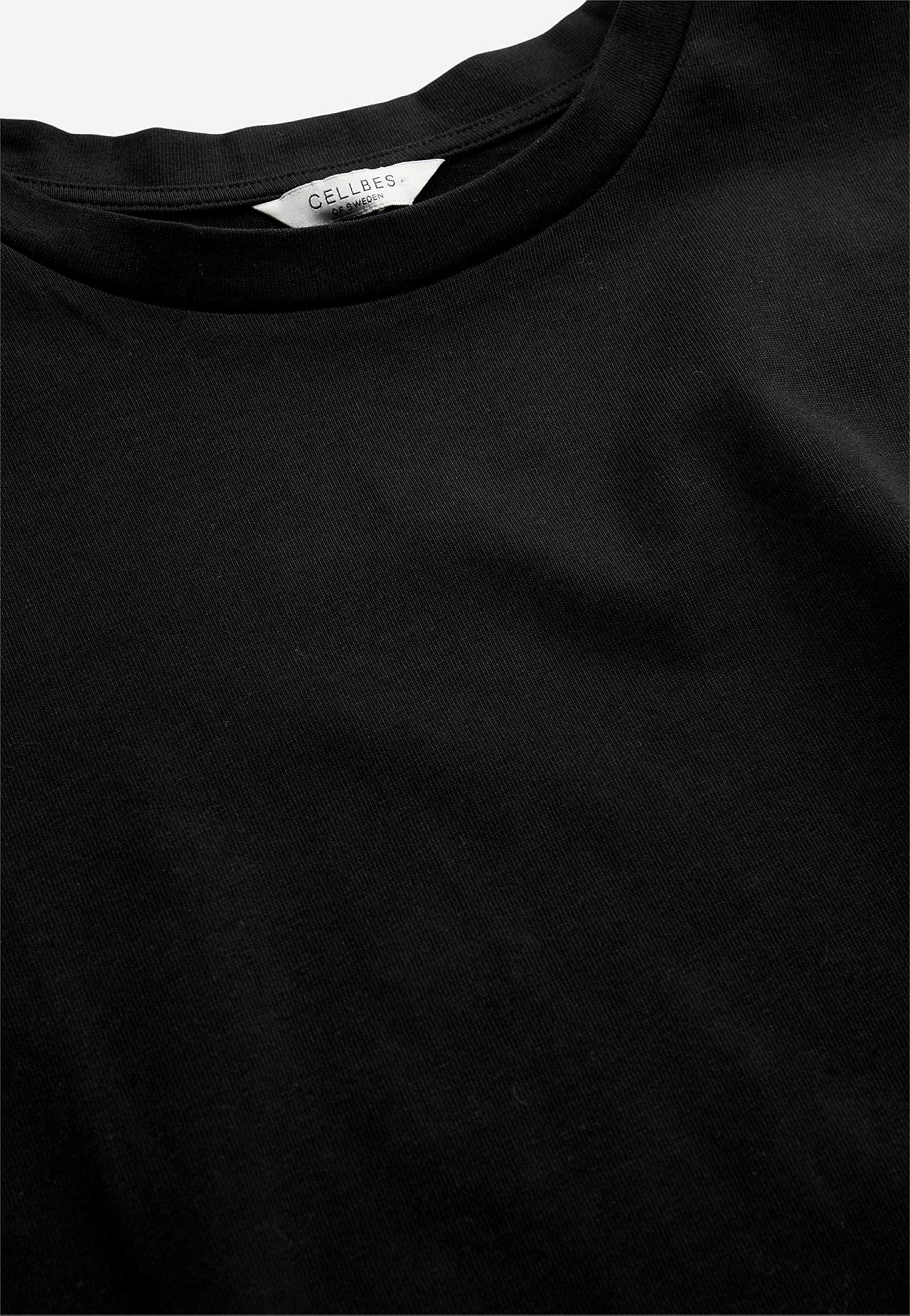 T-shirt i kraftig bomullstrikå