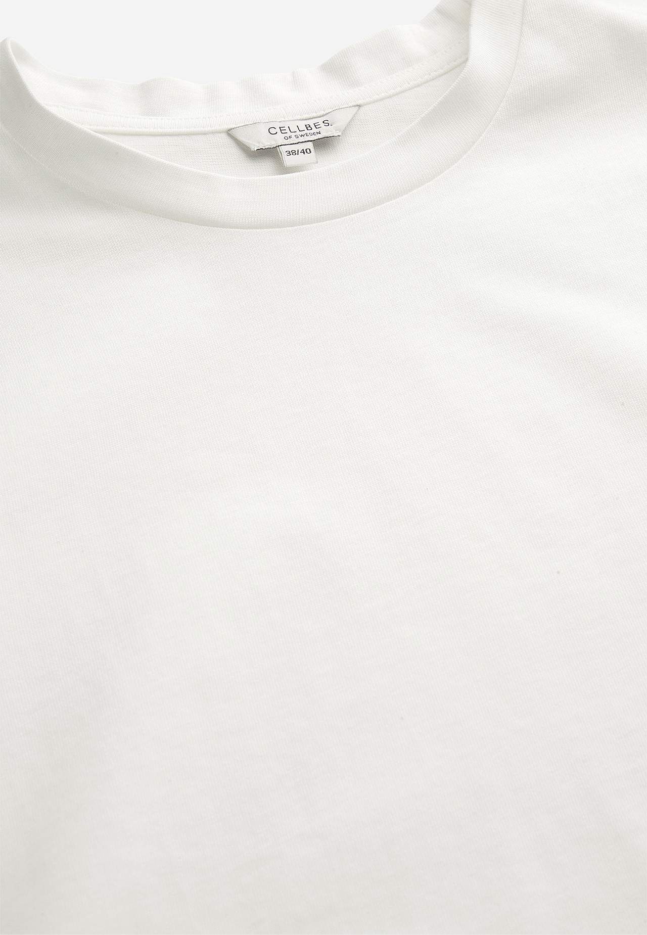 T-shirt i kraftig bomullstrikå
