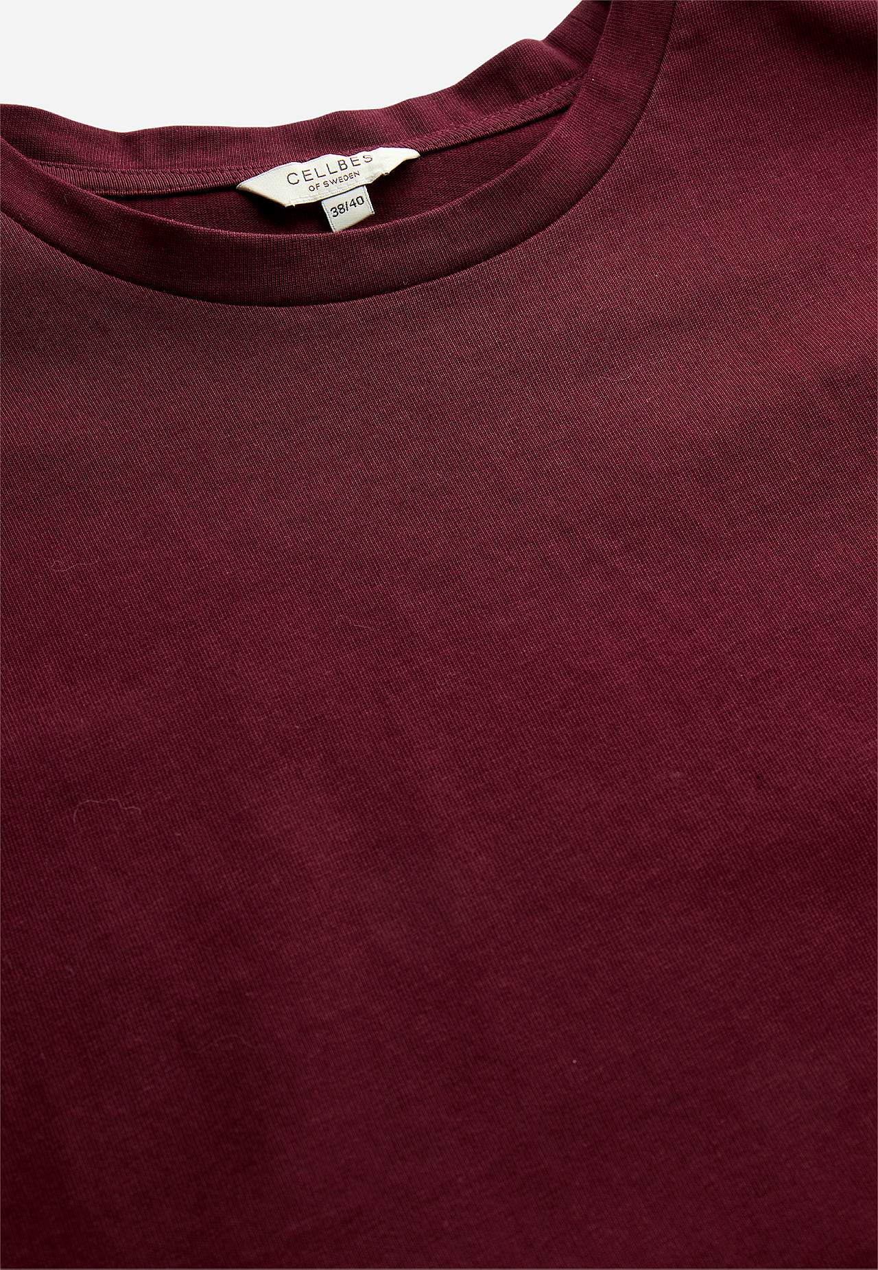T-shirt i kraftig bomullstrikå