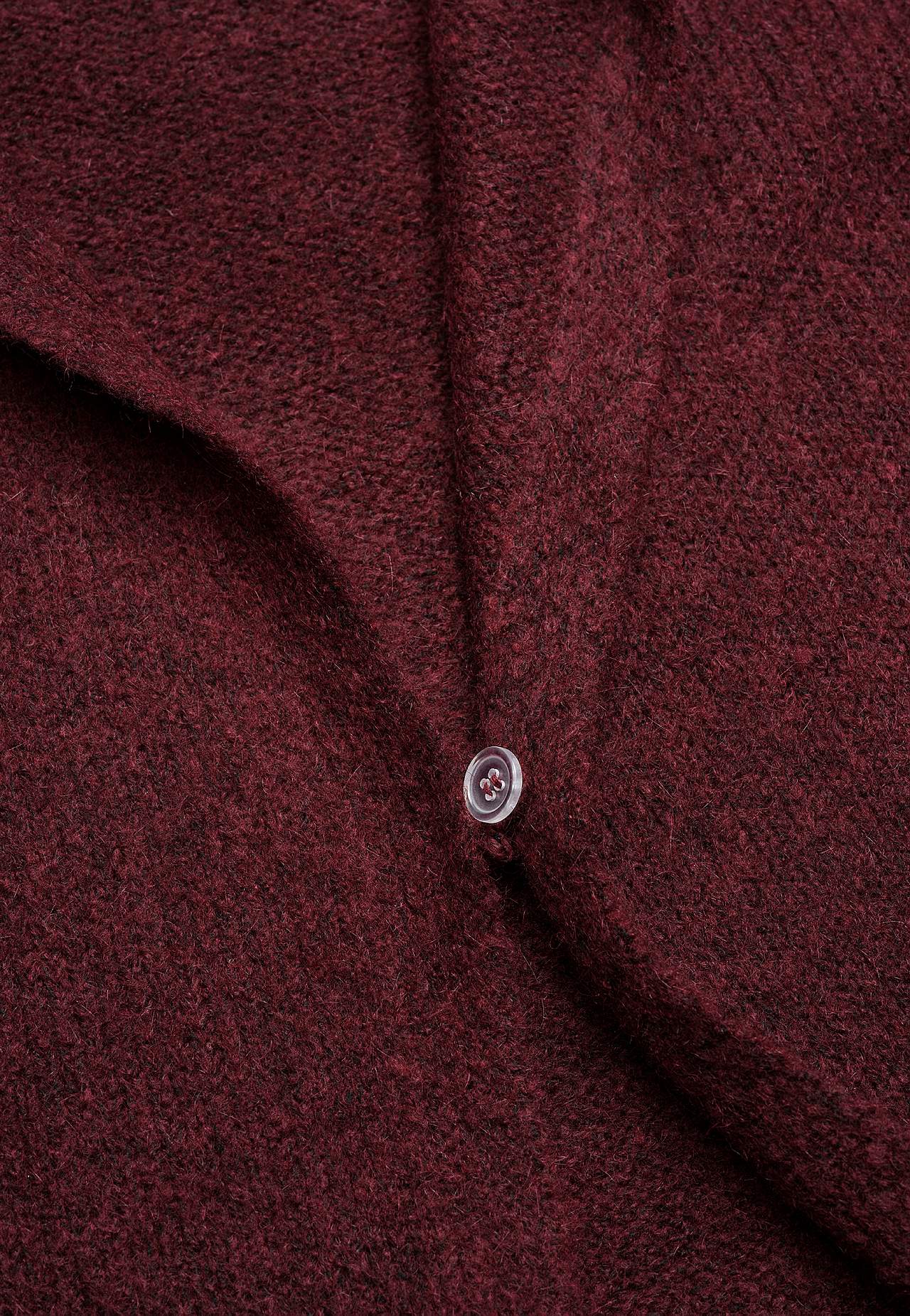 Stickad, lång cardigan