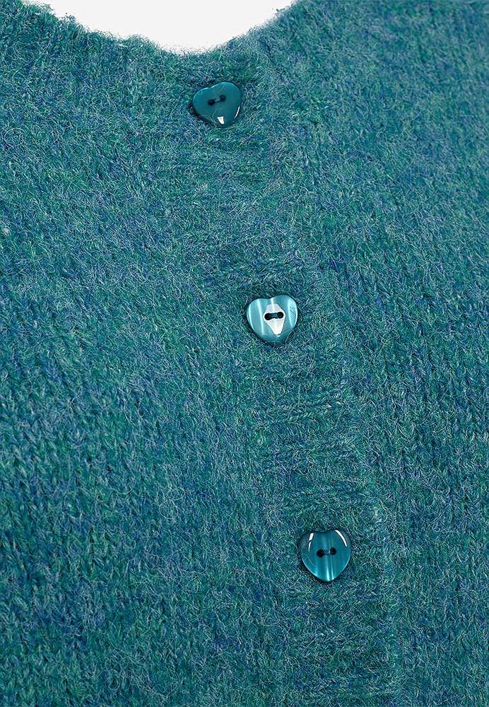 Stickad, mjuk cardigan