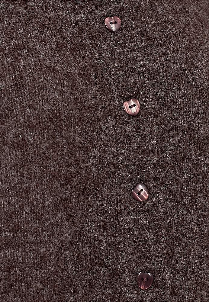 Stickad, mjuk cardigan