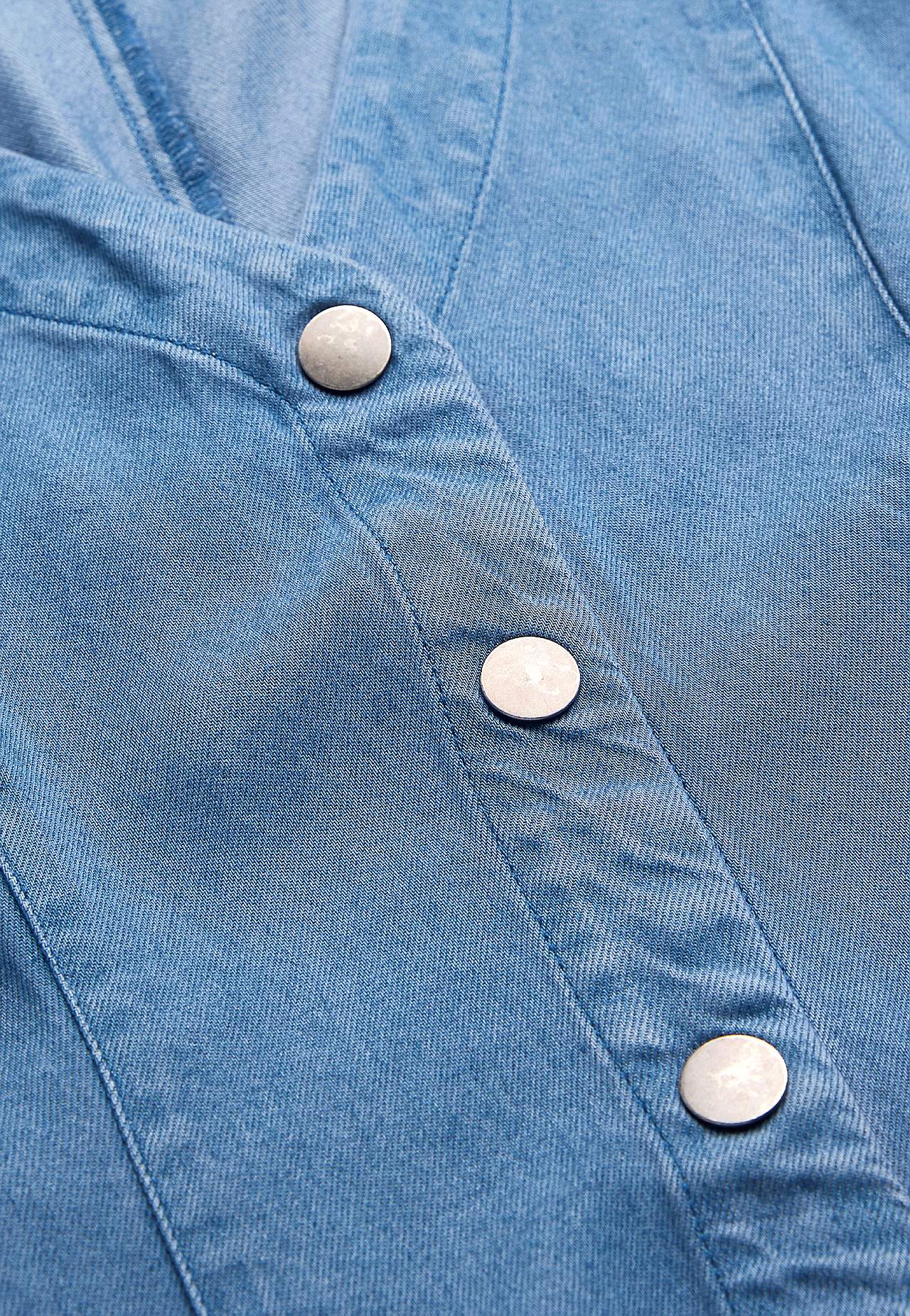 Supermjuk Premium jeansklänning med knappar