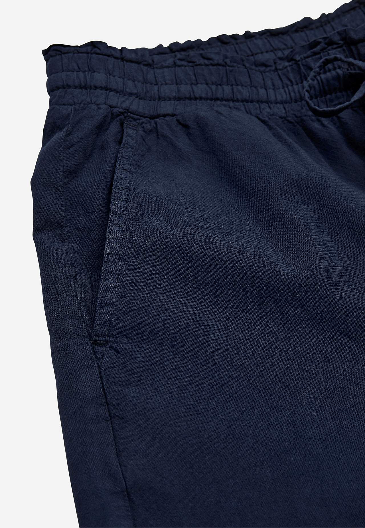 Culottebyxa i tvättad bomull